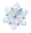 SNOWFLAKE (2 1/8)(5.3CM) LIGHT BLUE IRON ON APPLIQUE