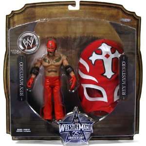 WWE Wrestlemania 25th Anniversary Action Figure Rey Mysterio with Mask 