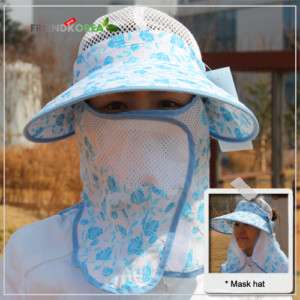 Golf Farm Fishing block UV Face protects Sun Hat Cap  