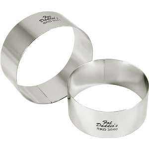  Fat Daddios Stainless Steel Round Cake and Pastry Ring, 6 