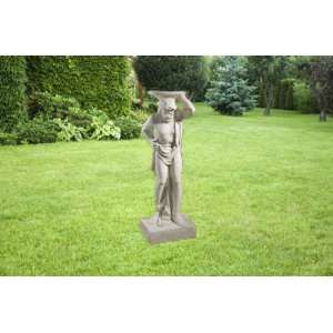   Atlas statue roman style pedestal table sculpture 
