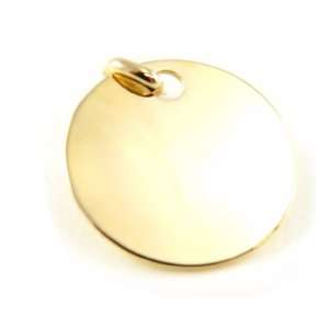  Pendant plated gold Médaille Ronde was burned. Jewelry