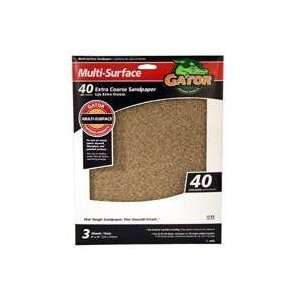   3Pk 9X11 40G Sandpaper 4439 Sandpaper Garnet