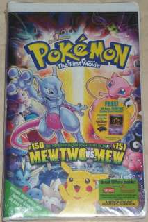   VHS New & Sealed w/free Mewtwo game card Pikachu 085391802037  