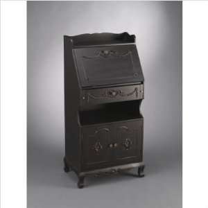    AA Importing 49223BK Secretary Desk in Black Furniture & Decor