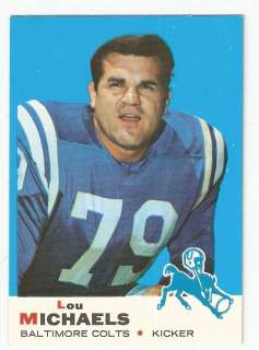 1969 Lou Michaels Topps Football Trading Card #160  