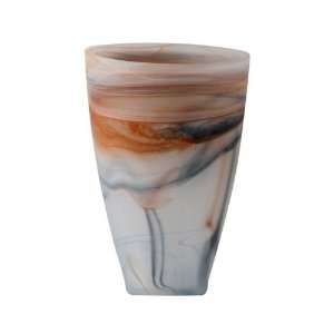  Shiraleah Taupe Frosted Alabaster Vase