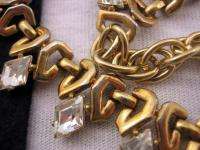 Alfred Philippe TRIFARI Diamond Cut Crystal Necklace  