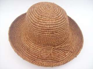 DPC Tropical Trends Womens Raffia Straw Hat Earth Tone  