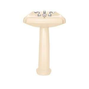   Pedestal Sink Top and Leg with 4 Centerset Holes and Sink Linen