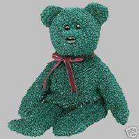 Ty Beanie Babies Bear 2001 Holiday Teddy the Bear MWMT  