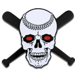  Baseball Skull with Bats Pin Jewelry