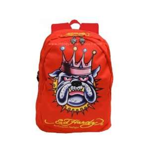    Ed Hardy Bulldog Backpack Boys   Small Red 