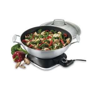  Brushed Stainless Electric Wok