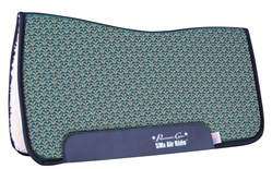 SMx Air Ride All Around Saddle Pad Green Crosses 30x32  