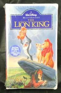   Disneys Masterpiece The Lion King Sealed VHS Video Tape Movie  