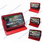 Red 360 Degree Rotating Case For ZTE V9A Tablet PC E13R