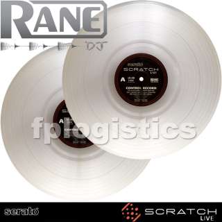   Scratch Live SSL CLEAR Timecode Control Vinyl Record Ver2 NEW 2 PACK