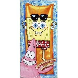  Spongebob Squarepants Summertime Chillin Beach Towel