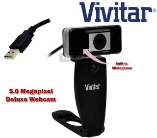 VIVITAR WEBCAM 5MP w/ microphone 30 fps USB for PC WIN7  