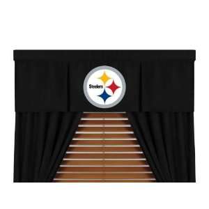  Steelers MVP Window Valance & 63in Drapes/Curtains