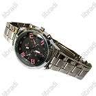 New Sports Man Fashion Quartz Water Resistant Wrist Watch Black S 04
