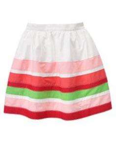 NWT Girl Gymboree Watermelon stripe skirt Picnic 3 3T  
