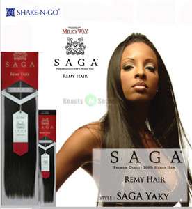   SAGA REMY YAKY 18 100% human hair weaving by SHAKE N GO  