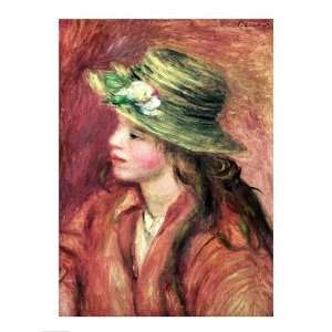  Young Girl in a Straw Hat by Pierre Auguste Renoir 18 
