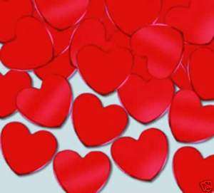 RED HEARTs Confetti Party supplies favors wedding prom  