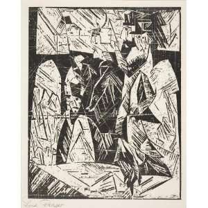     Lyonel Feininger   24 x 30 inches   Strollers