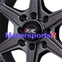 15 15x8 XXR 501 Chromium Black Rims wheels Deep Dish 95 98 Honda civic 