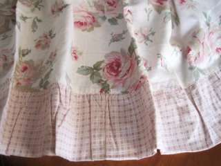 Pink Rose Frill Double Layered Cotton Table Cloth 200CM  