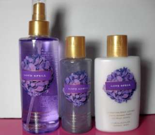 Brand New Victorias Secret LOVE SPELL Body Wash, Mist, & Lotion 