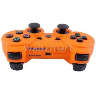 Orange Wireless Dualshock 3 Sixaxis Bluetooth Game Controller for Sony 