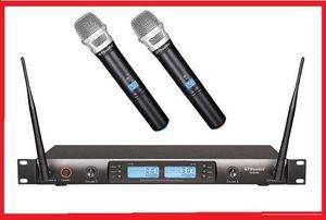 2x100 Channel UHF Wireless Hand held Microphone Mic System New  
