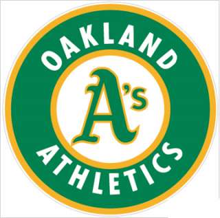 Oakland Athletics #1 MLB Team Logo 5.75 x 5.75 decal  