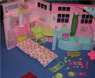 Barbie Bath & Bubble House Lots of Accessories Doll Retired Bubbles 