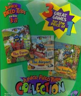 Junior Field Trips Collection PC CD Lets Explore The Farm, Airport 