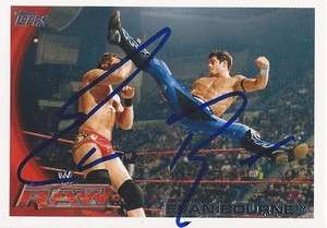 WWE EVAN BOURNE Signed 2010 Topps Card RAW SMACKDOWN  