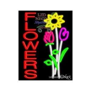  Flowers Virtual Neon Sign