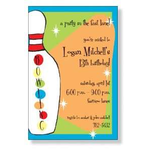  Bowling Madness Party Invitations Toys & Games