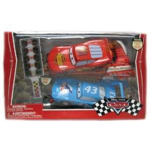   Cars Launcher Racers Lightning McQueen & King Race Cars Set Toys