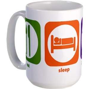  Eat Sleep Psychology Internet Large Mug by  