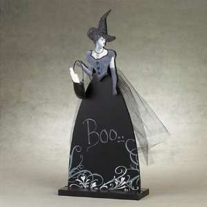  Chalkboard Vintage Witch with Glitter & Tulle Skirt