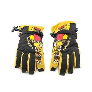  Ed Hardy Skiing / Snowboarding Gloves Mens L Sports 