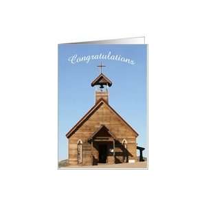  Chapel Wedding Congratulations Card Health & Personal 