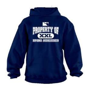 BPONG HOODA02NVY Property of BPONG Athletics Hoodie in Navy Size X 