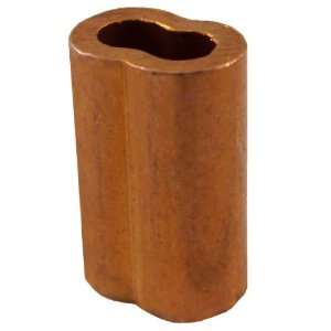   Copper Duplex Oval Crimping Sleeve Set for 3/32 Diameter Wire Rope