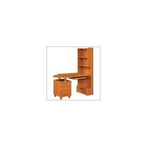   USA Emily Kids Wood Work Desk with Stool in Cherry